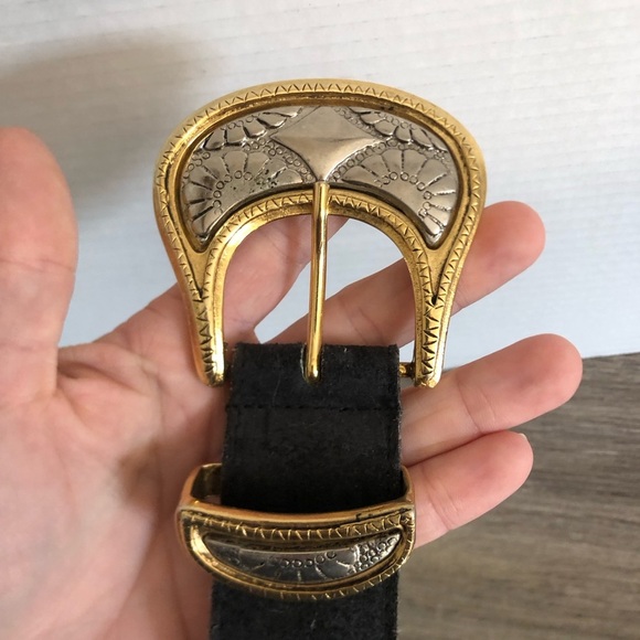 Vtg Vermillion Leather Belt - Picture 3 of 10